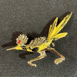Roadrunner vintage Brooch